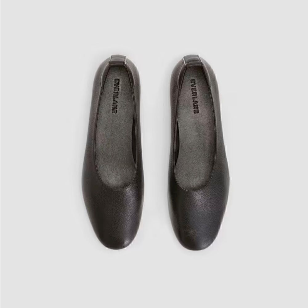 NEW EVERLANE The Day Glove in Black Italian Leather Flat
